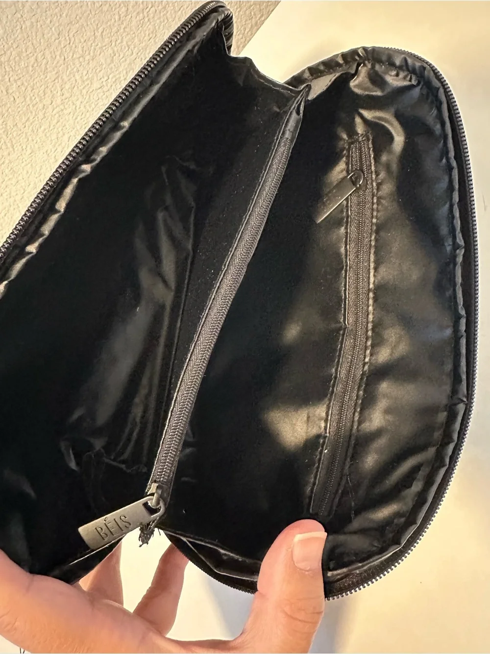 BEIS Cosmetic Pouches Set in Black